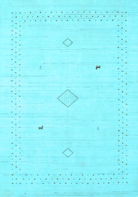 Solid Light Blue Modern Rug, con2304lblu