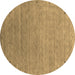 Round Machine Washable Abstract Brown Contemporary Rug, wshcon2305brn