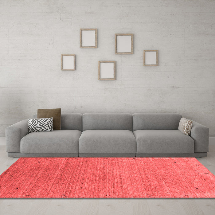 Contemporary Red Washable Rugs