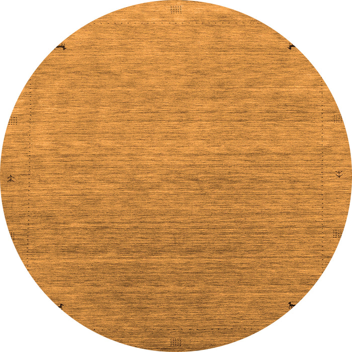 Square Abstract Orange Contemporary Rug, con2305org