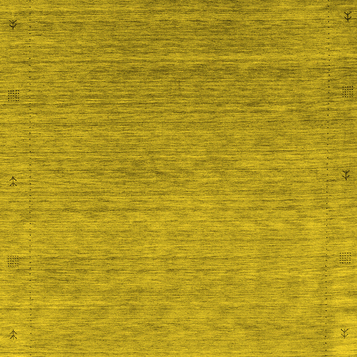 Abstract Yellow Contemporary Rug, con2305yw