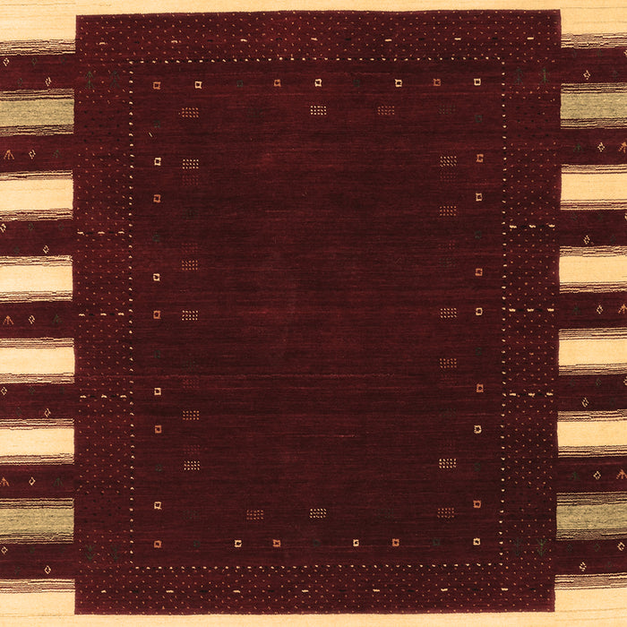 Machine Washable Abstract Brown Contemporary Rug, wshcon2306brn