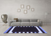 Machine Washable Abstract Blue Contemporary Rug in a Living Room, wshcon2306blu