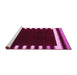 Sideview of Machine Washable Abstract Pink Contemporary Rug, wshcon2306pnk