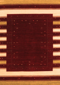 Abstract Orange Contemporary Rug, con2306org