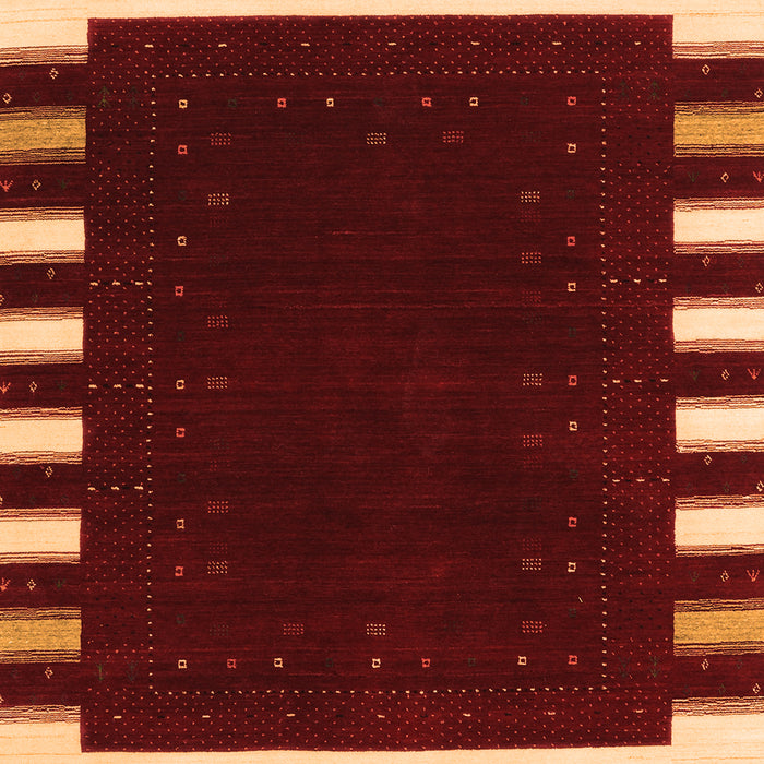 Abstract Orange Contemporary Rug, con2306org