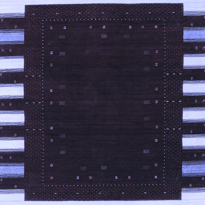 Abstract Blue Contemporary Rug, con2306blu