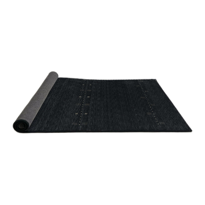 Thickness of Contemporary Gunmetal Green Modern Rug, con2307