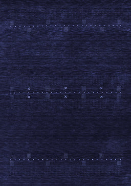 Abstract Blue Contemporary Rug, con2307blu