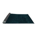 Sideview of Abstract Light Blue Contemporary Rug, con2307lblu