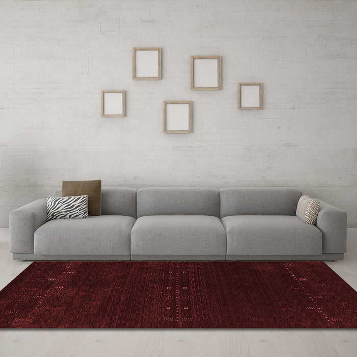 Contemporary Red Washable Rugs