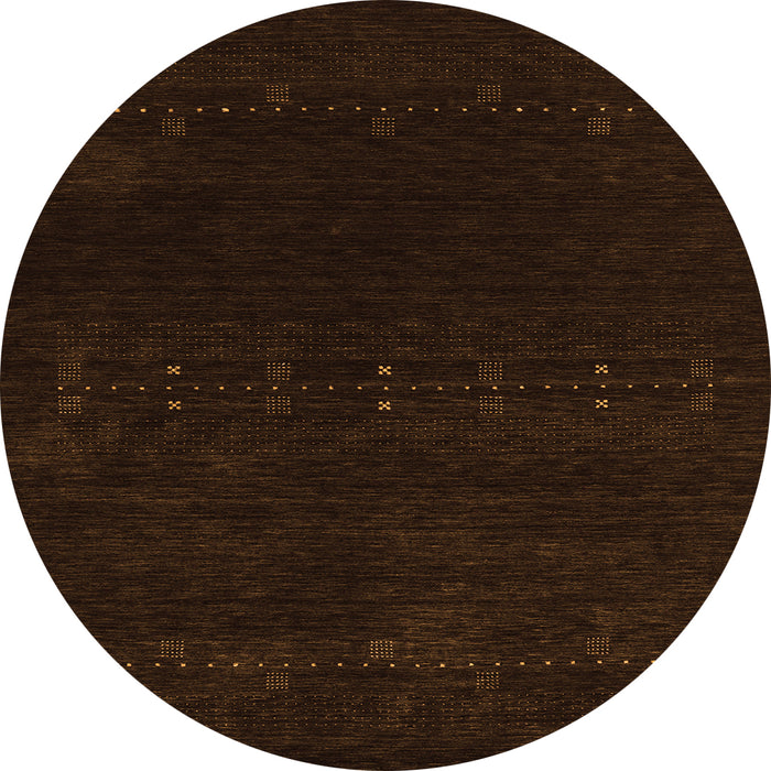 Square Abstract Orange Contemporary Rug, con2307org