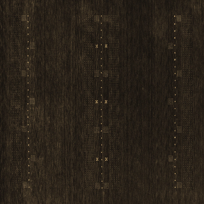 Square Abstract Brown Contemporary Rug, con2307brn