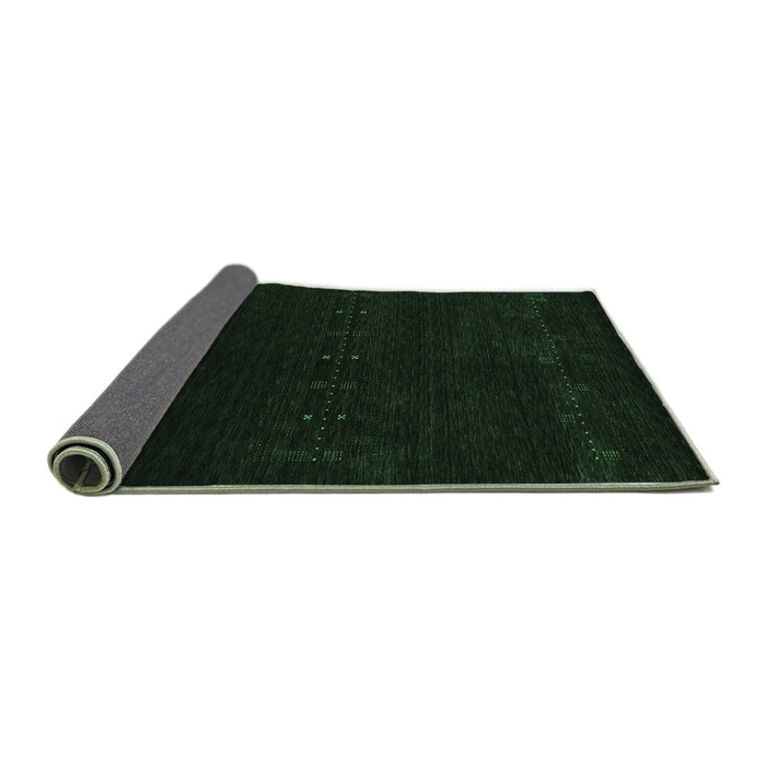 Sideview of Abstract Emerald Green Contemporary Rug, con2307emgrn
