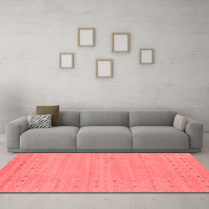Contemporary Red Washable Rugs