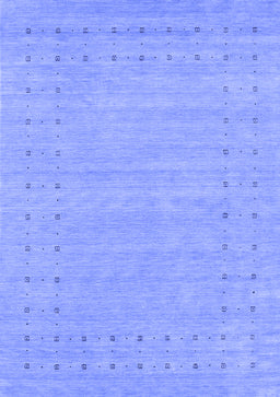 Abstract Blue Contemporary Rug, con2308blu