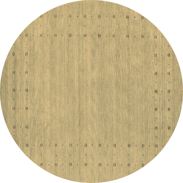 Round Machine Washable Abstract Brown Contemporary Rug, wshcon2308brn