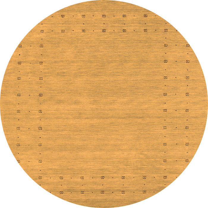 Square Abstract Orange Contemporary Rug, con2308org