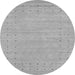 Machine Washable Abstract Gray Contemporary Rug, wshcon2308gry