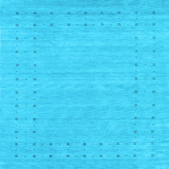 Square Abstract Light Blue Contemporary Rug, con2308lblu