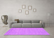 Machine Washable Abstract Pink Contemporary Rug in a Living Room, wshcon2308pnk