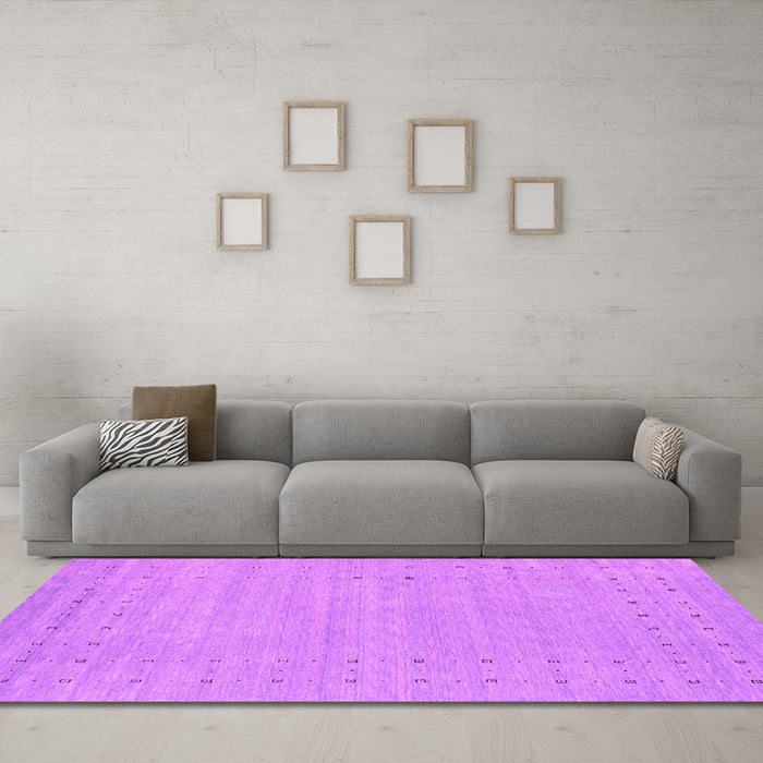 Machine Washable Abstract Pink Contemporary Rug in a Living Room, wshcon2308pnk
