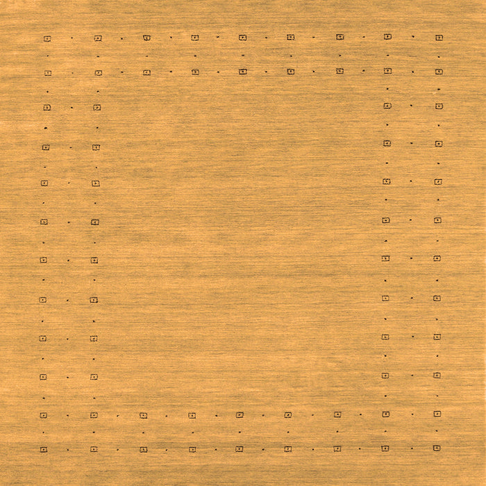 Round Machine Washable Abstract Orange Contemporary Area Rugs, wshcon2308org