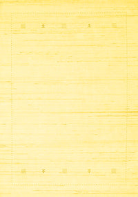 Solid Yellow Modern Rug, con2309yw