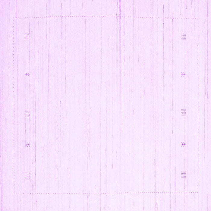 Square Machine Washable Solid Purple Modern Area Rugs, wshcon2309pur