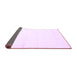 Sideview of Solid Purple Modern Rug, con2309pur