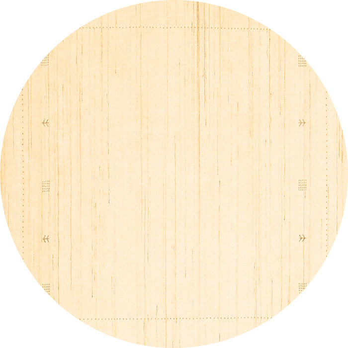 Round Solid Brown Modern Rug, con2309brn
