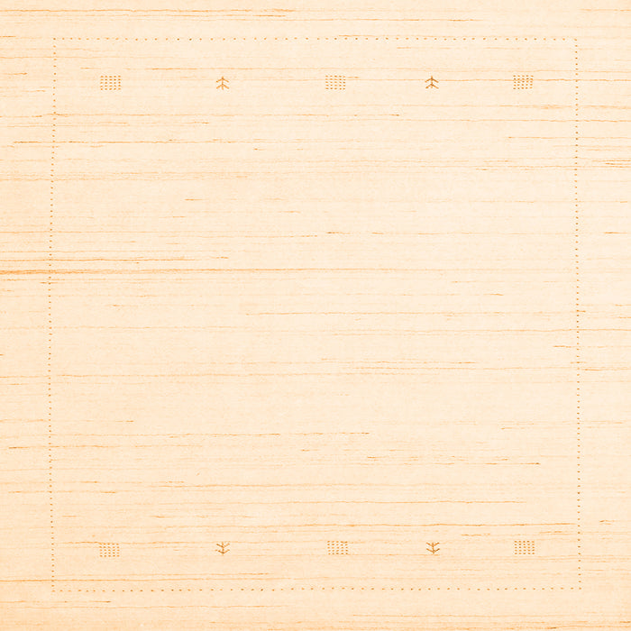 Serging Thickness of Solid Orange Modern Rug, con2309org