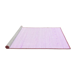 Sideview of Machine Washable Solid Purple Modern Area Rugs, wshcon2309pur