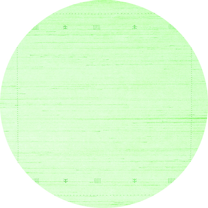 Machine Washable Solid Green Modern Area Rugs, wshcon2309grn