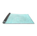 Sideview of Solid Light Blue Modern Rug, con2309lblu