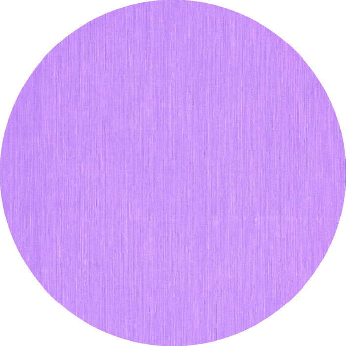 Round Machine Washable Abstract Purple Contemporary Area Rugs, wshcon230pur