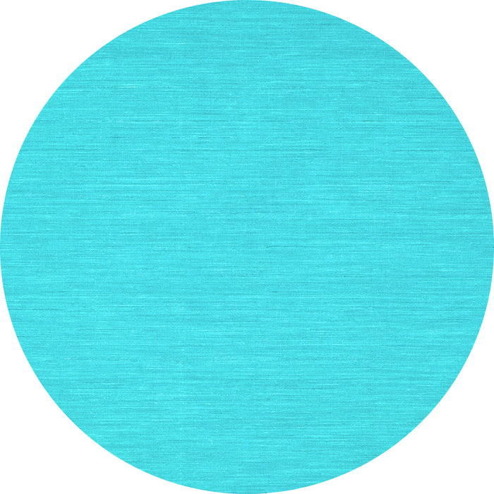 Round Abstract Light Blue Contemporary Rug, con230lblu