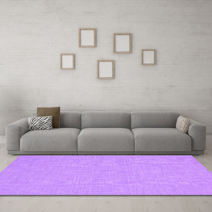 Machine Washable Abstract Purple Contemporary Area Rugs in a Living Room, wshcon230pur