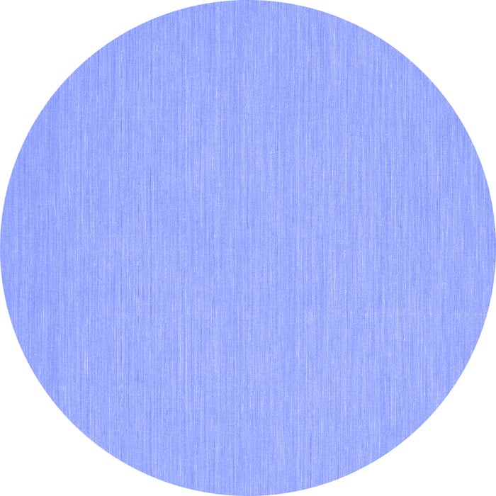 Round Abstract Blue Contemporary Rug, con230blu
