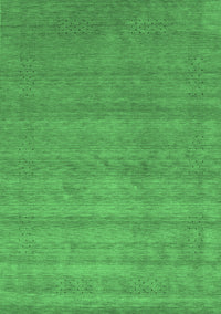 Abstract Emerald Green Contemporary Rug, con2310emgrn