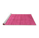 Sideview of Machine Washable Abstract Purple Contemporary Area Rugs, wshcon2310pur