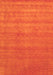 Abstract Orange Contemporary Rug, con2310org