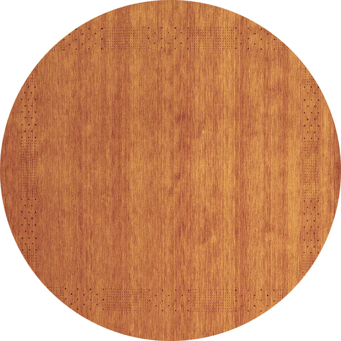 Round Machine Washable Abstract Brown Contemporary Rug, wshcon2310brn