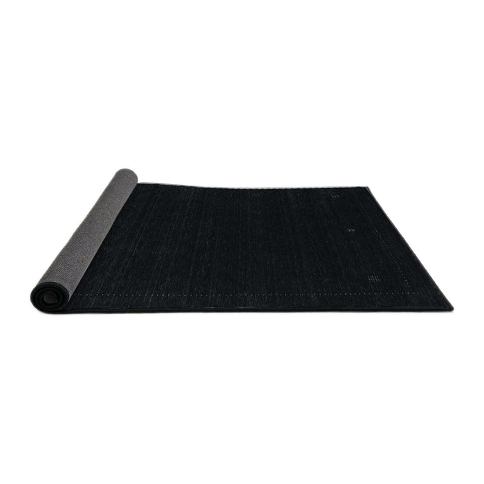 Thickness of Contemporary Black Modern Rug, con2311