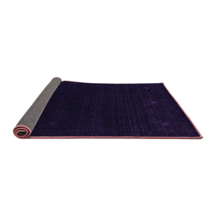 Sideview of Abstract Purple Contemporary Rug, con2311pur