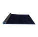 Sideview of Abstract Blue Contemporary Rug, con2311blu