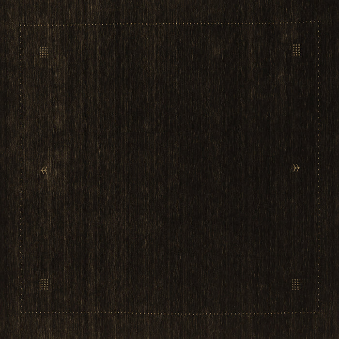 Square Abstract Brown Contemporary Rug, con2311brn