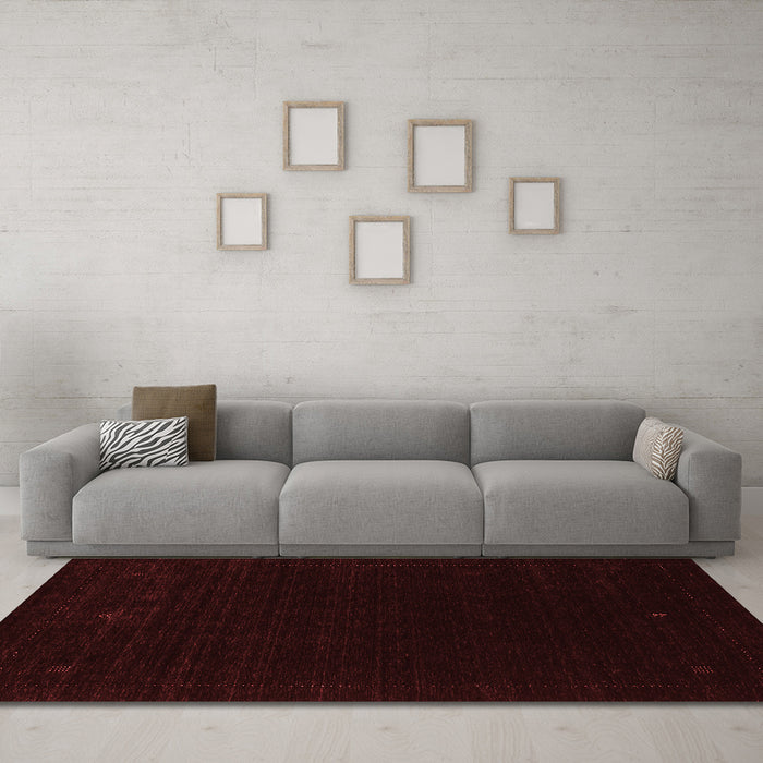 Contemporary Red Washable Rugs