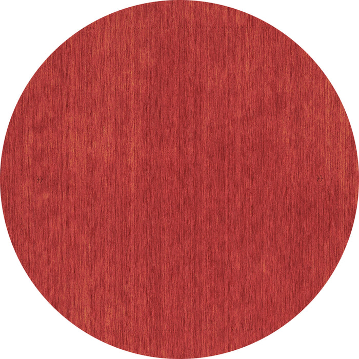 Round Abstract Brown Contemporary Rug, con2312brn