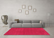 Machine Washable Abstract Pink Contemporary Rug in a Living Room, wshcon2312pnk